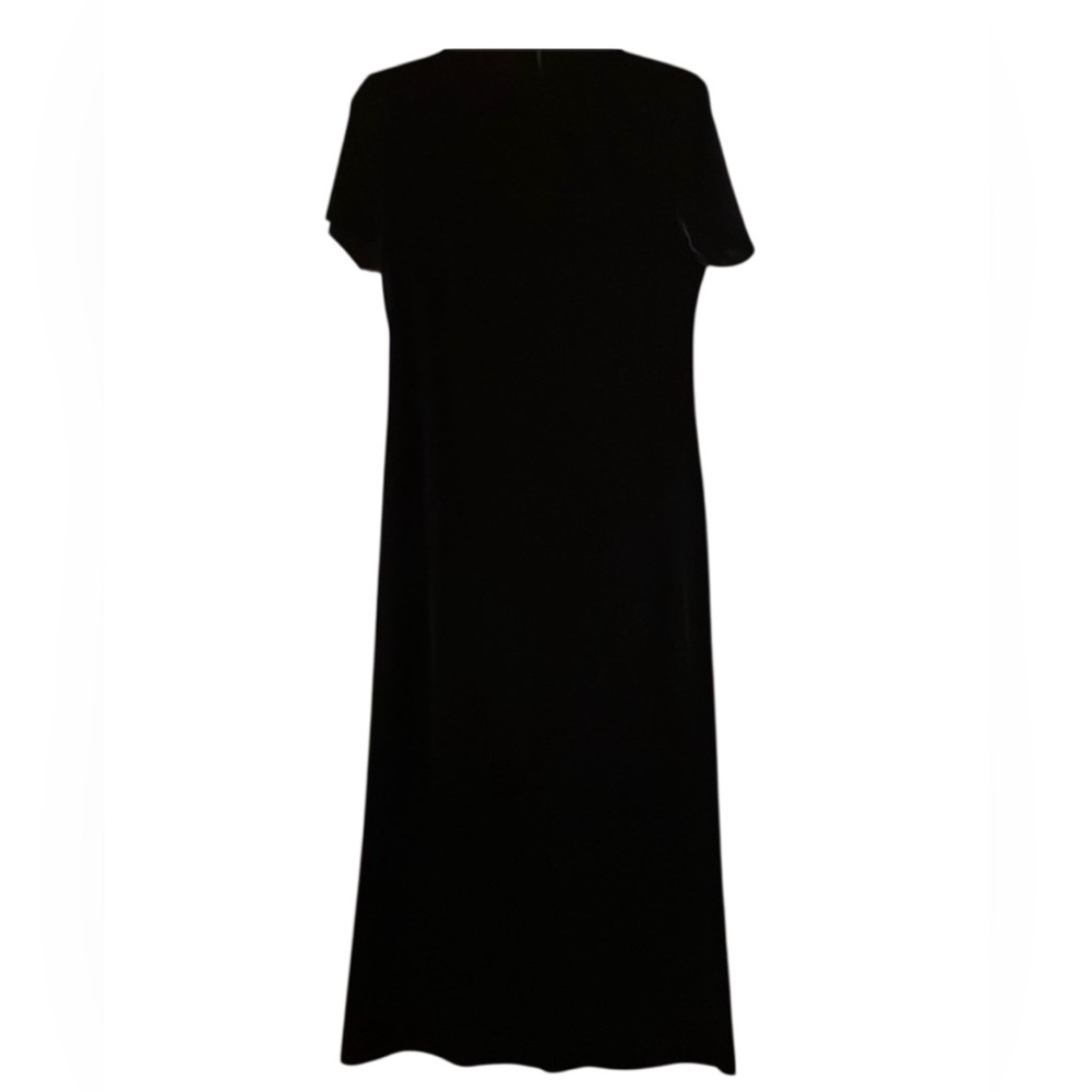 Gorgeous Helene Blake vintage black maxi velvet dress (mlb)